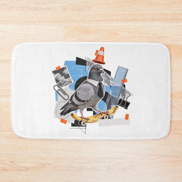 Item preview, Pigeon Skater Banana Board Corporate Collage Art designed and sold by zzz888.