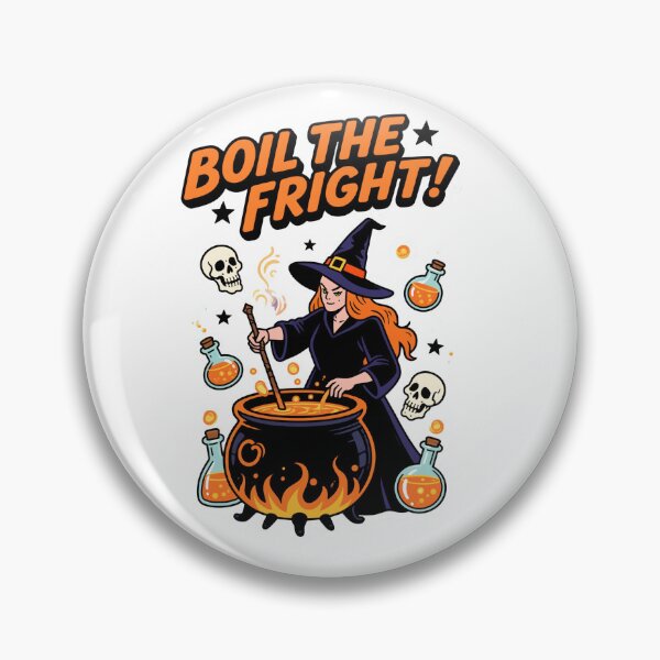 Item preview, Boil the Fright! Brew Makers Halloween Witch Illustration designed and sold by tarkone.