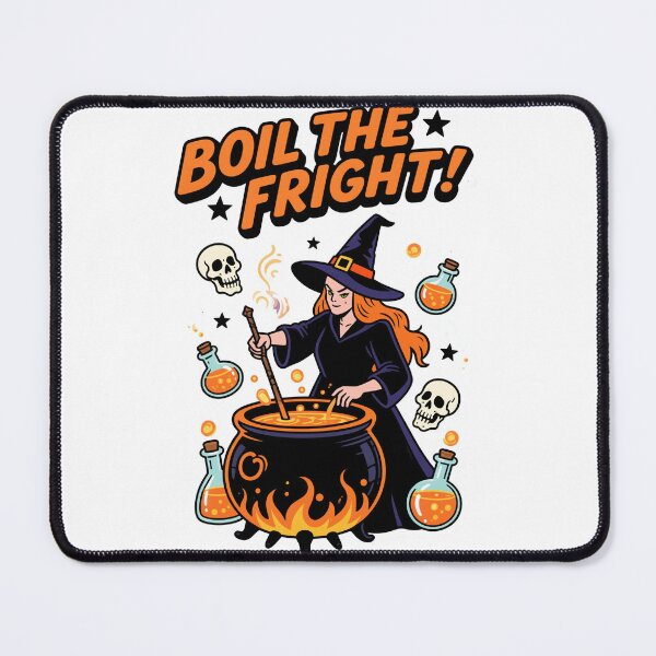 Item preview, Boil the Fright! Brew Makers Halloween Witch Illustration designed and sold by tarkone.