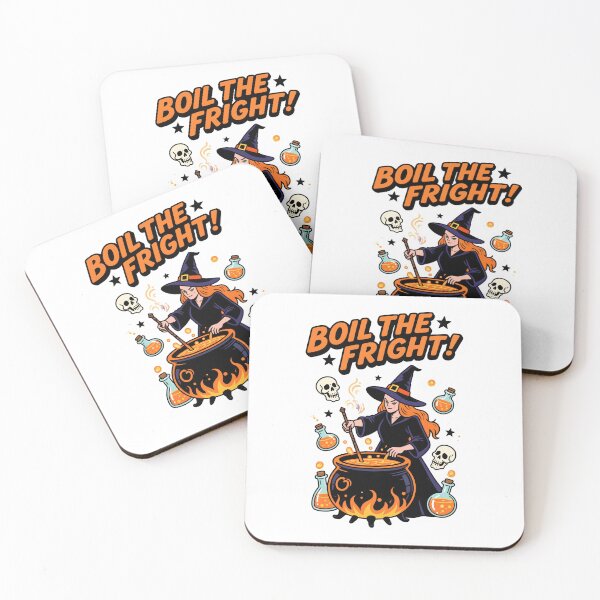 Item preview, Boil the Fright! Brew Makers Halloween Witch Illustration designed and sold by tarkone.
