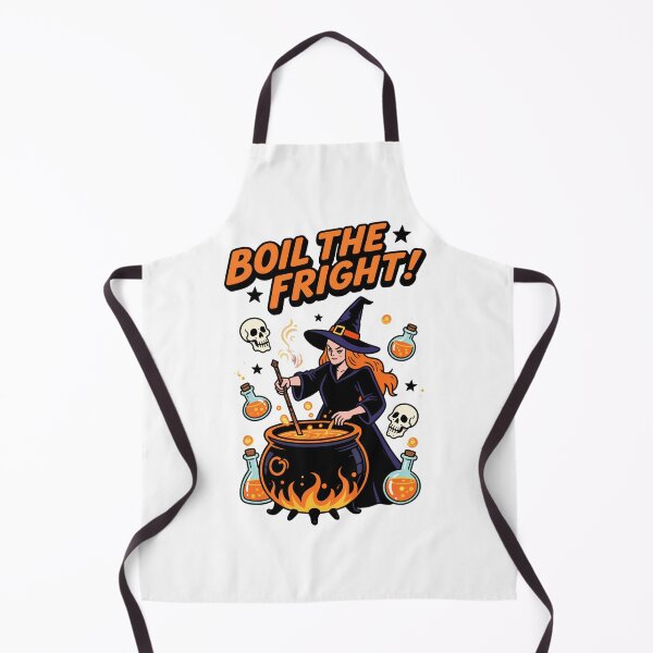Item preview, Boil the Fright! Brew Makers Halloween Witch Illustration designed and sold by tarkone.