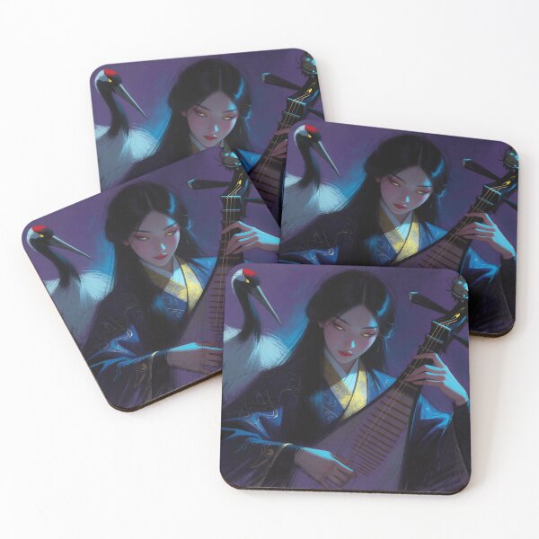 Item preview, Pipa Melodies Flow Where the White Cranes Flow (V3) designed and sold by SabaMirzique.