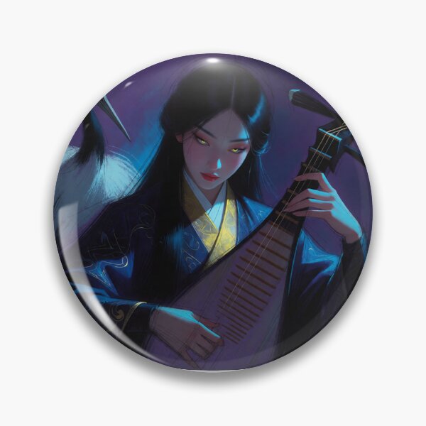 Item preview, Pipa Melodies Flow Where the White Cranes Flow (V3) designed and sold by SabaMirzique.
