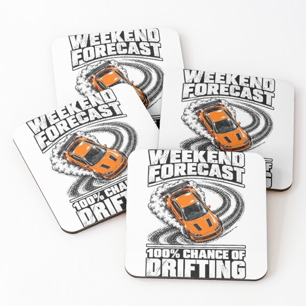 Item preview, Weekend Forecast 100% Chance Of Drifting RC Car Racing Burnout Graphic designed and sold by PixelForge Studio2.