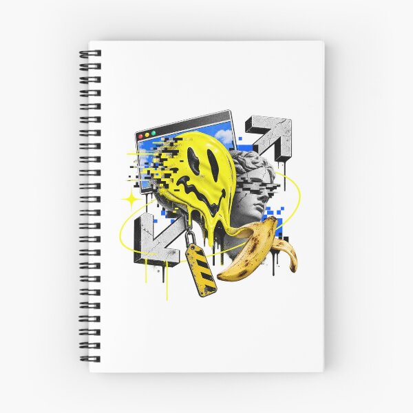 Item preview, Melting Glitch Smiley Acid Vaporwave Statue Collage Art designed and sold by zzz888.