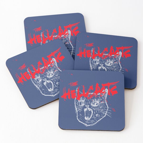 Item preview, The Hellcats - Grunge Punk Rock Cat Illustration designed and sold by industriavisual.