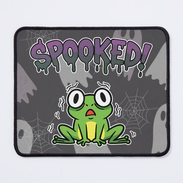 Item preview, Spooked! Scared Green Frog Cartoon designed and sold by Taridesign.
