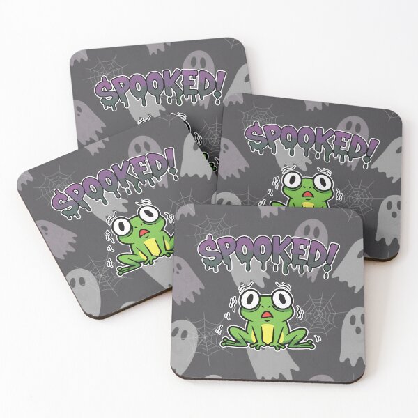Item preview, Spooked! Scared Green Frog Cartoon designed and sold by Taridesign.