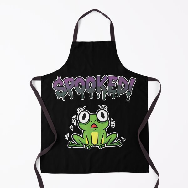 Item preview, Spooked! Scared Green Frog Cartoon designed and sold by Taridesign.