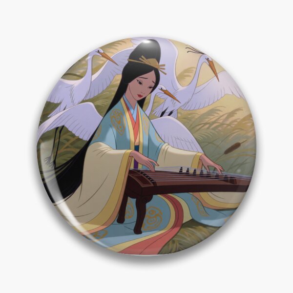 Item preview, Pipa Melodies Flow Where the White Cranes Flow (V4) designed and sold by SabaMirzique.