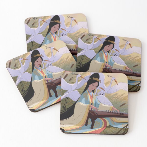 Item preview, Pipa Melodies Flow Where the White Cranes Flow (V4) designed and sold by SabaMirzique.