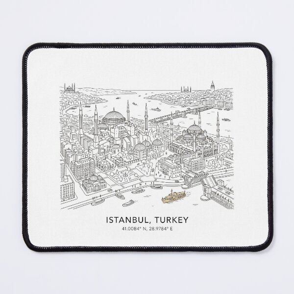Item preview, Istanbul City Line Art designed and sold by OzzFrequency.