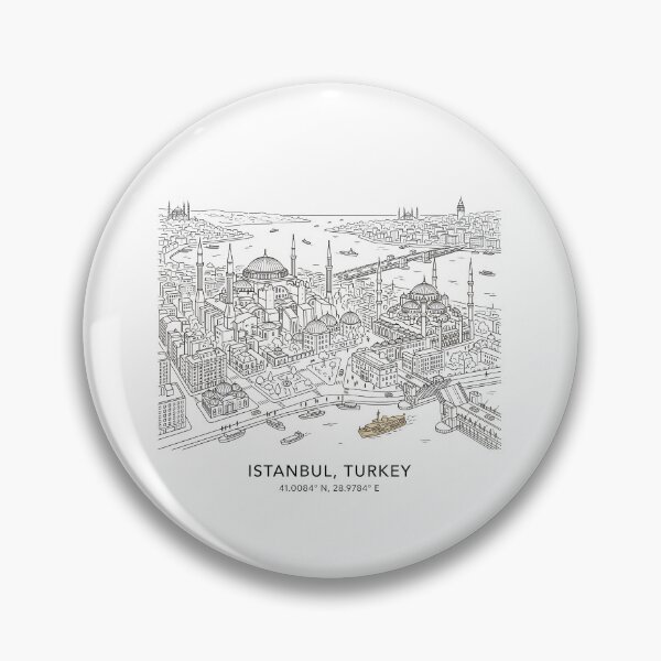 Item preview, Istanbul City Line Art  designed and sold by OzzFrequency.