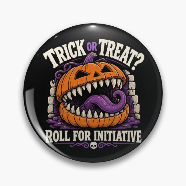 Item preview, Halloween Mimic Pumpkin Shirt Funny RPG Jack O Lantern T-Shirt Roll For Initiative designed and sold by Dice_Goblin_Studio.