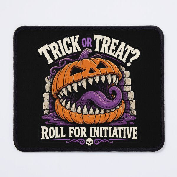 Item preview, Halloween Mimic Pumpkin Shirt Funny RPG Jack O Lantern T-Shirt Roll For Initiative designed and sold by Dice_Goblin_Studio.