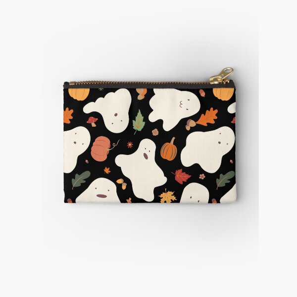Item preview, Kawaii Autumnal Ghosts in Black designed and sold by YesterdayColl.