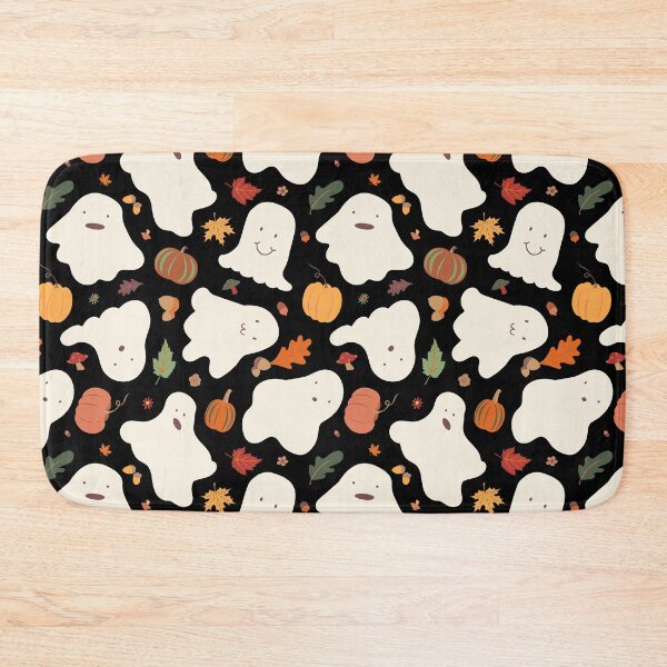 Item preview, Kawaii Autumnal Ghosts in Black designed and sold by YesterdayColl.