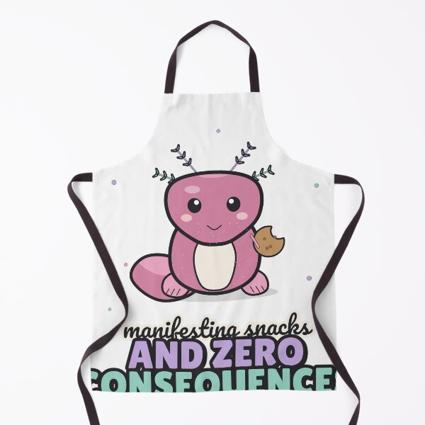 Item preview, Manifesting Snacks and Zero Consequences - Cute Axolotl designed and sold by BooAndBloomCo.