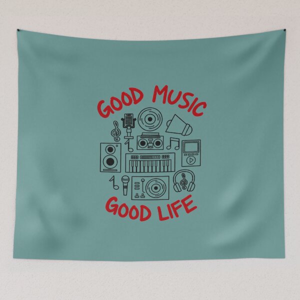 Item preview, Good Music Good Life – Positive Music Lover Design designed and sold by RosalesArts.