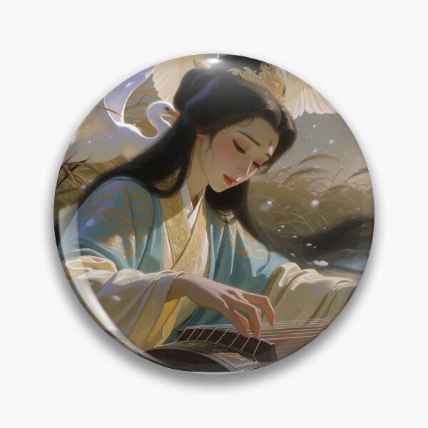 Item preview, Pipa Melodies Flow Where the White Cranes Flow (V5) designed and sold by SabaMirzique.