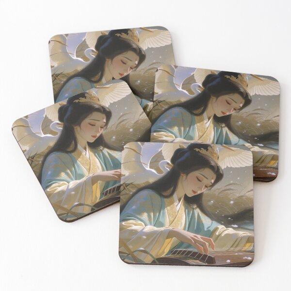 Item preview, Pipa Melodies Flow Where the White Cranes Flow (V5) designed and sold by SabaMirzique.