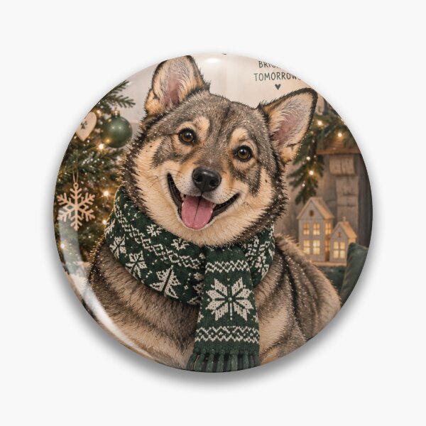 Item preview, Swedish Vallhund Christmas card designed and sold by TheVallhundStop.