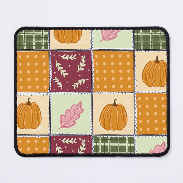 Item preview, Pumpkin patchwork surface pattern  designed and sold by BrandiGroverArt.