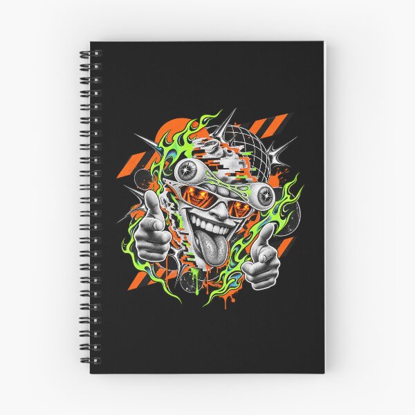 Item preview, Cyber Acid Glitch Grin Neon Flame Finger Guns Art designed and sold by zzz888.