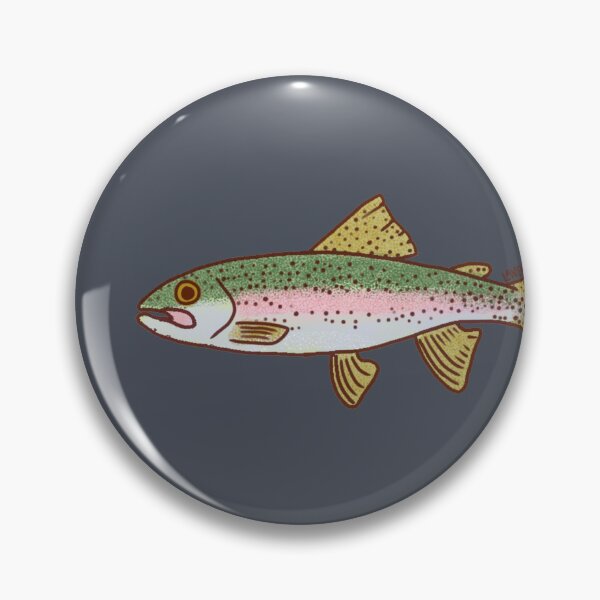 Item preview, Rainbow Trout Fish designed and sold by Lavender Crow YYC.