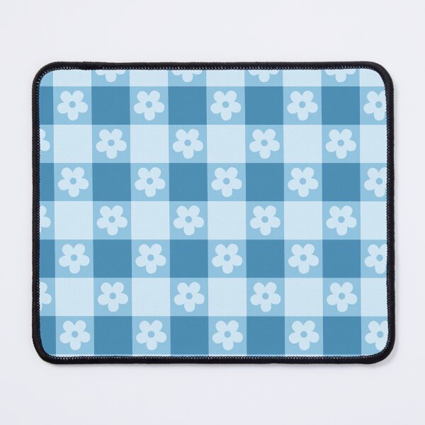 Item preview, Blue Floral Gingham Plaid Aesthetic | Vintage Light Blue Floral Cottagecore Flower Pattern | Cute Preppy Botanical Check Design | Pastel Blue Floral Plaid designed and sold by VivaFy.