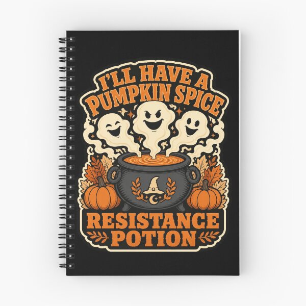 Item preview, Pumpkin Spice Resistance Potion Shirt Funny Halloween Witch Cauldron Tee designed and sold by Dice_Goblin_Studio.