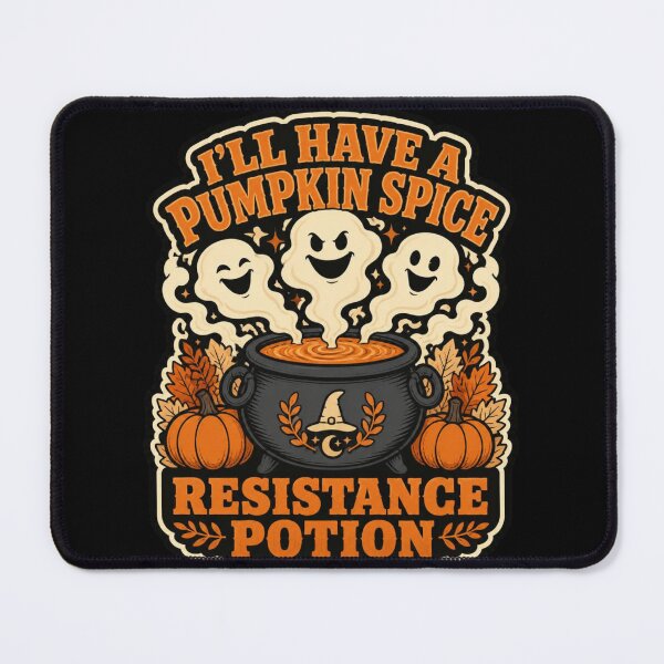 Item preview, Pumpkin Spice Resistance Potion Shirt Funny Halloween Witch Cauldron Tee designed and sold by Dice_Goblin_Studio.