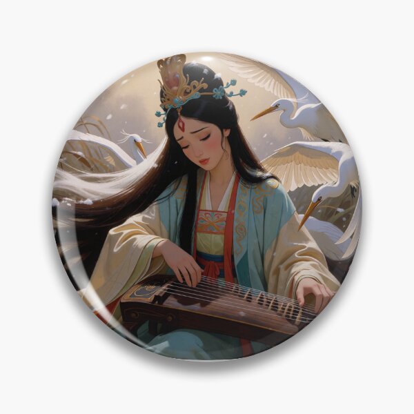 Item preview, Pipa Melodies Flow Where the White Cranes Flow (V6) designed and sold by SabaMirzique.