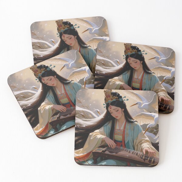 Item preview, Pipa Melodies Flow Where the White Cranes Flow (V6) designed and sold by SabaMirzique.