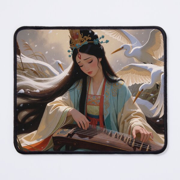 Item preview, Pipa Melodies Flow Where the White Cranes Flow (V6) designed and sold by SabaMirzique.