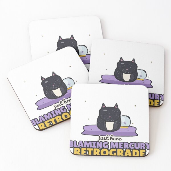 Item preview, Blaming Mercury Retrograde - Funny Astrology Cat designed and sold by BooAndBloomCo.