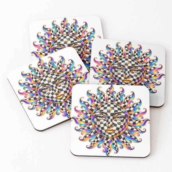 Item preview, Harlequin Cosmic Sun designed and sold by syotos-ai.