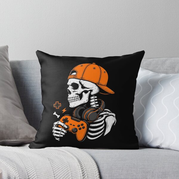 Item preview, Skeleton Playing, Funny Halloween Skeleton Shirt  designed and sold by MalwasBasket.