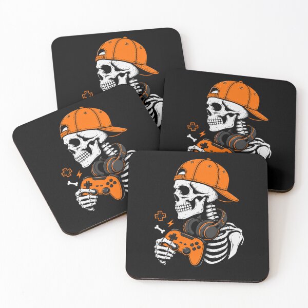 Item preview, Skeleton Playing, Funny Halloween Skeleton Shirt  designed and sold by MalwasBasket.