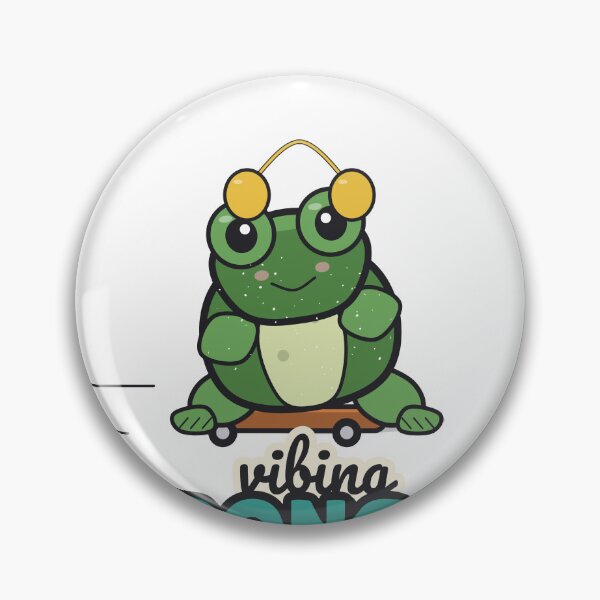 Item preview, Vibing Wrong on Purpose - Funny Skater Frog designed and sold by BooAndBloomCo.
