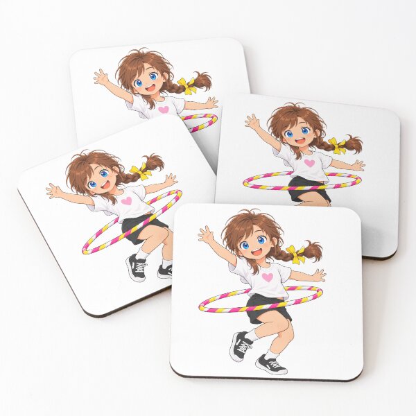 Item preview, Cute Girl Hula Hooping Playful Kids Design designed and sold by Kenzie & Co.