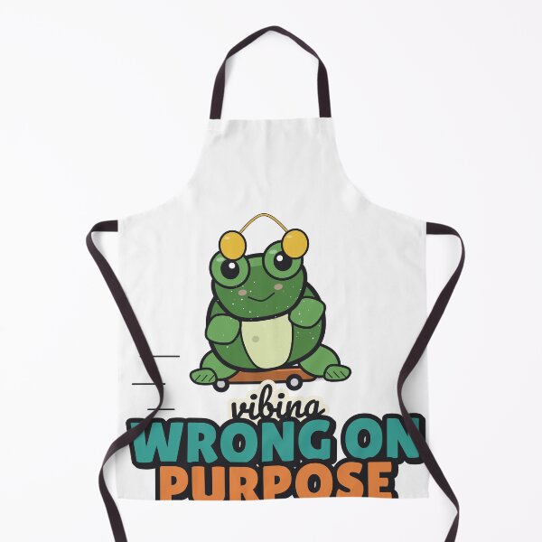 Item preview, Vibing Wrong on Purpose - Funny Skater Frog designed and sold by BooAndBloomCo.