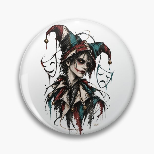 Item preview, Gothic Jester Between Two Emotions designed and sold by Qenlo.