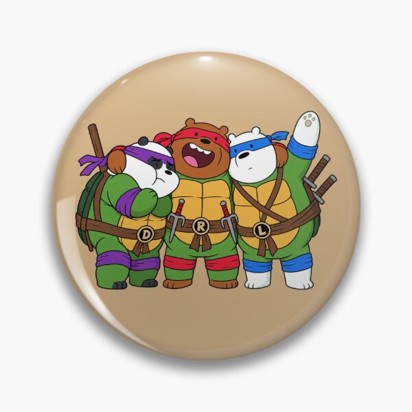 Item preview, TMNT x We Bare Bears  designed and sold by potatoys.