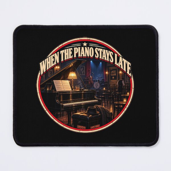 Item preview, When the Piano Stays Late — Vintage Jazz Music designed and sold by QuietSpark.