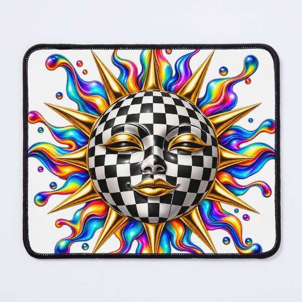 Item preview, Checkerboard Solar Mask designed and sold by syotos-ai.