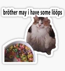 Brother may I have some loops Sticker