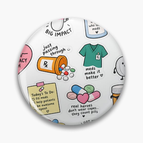 Item preview, Pharmacy tech sticker pack designed and sold by mitosister.