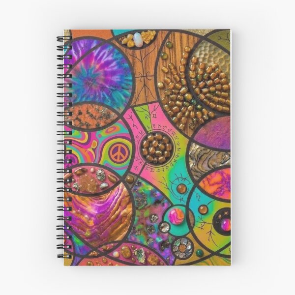 Item preview, Psychedelic Retro Peace Mosaic Cosmic Rune Art designed and sold by Billys-Orbit.