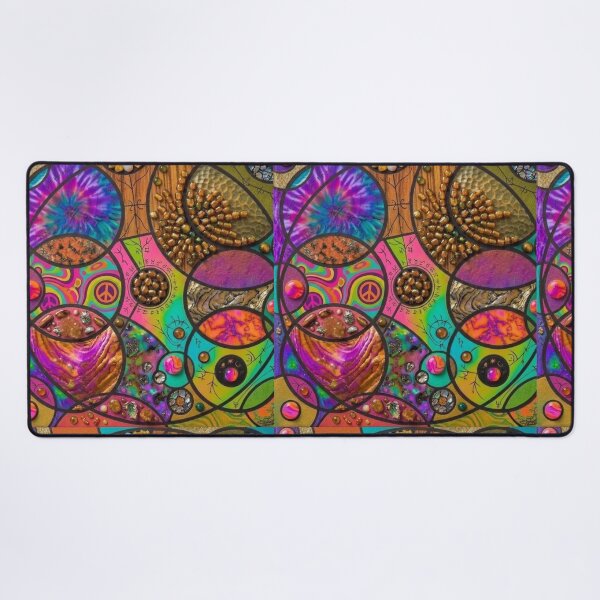 Item preview, Psychedelic Retro Peace Mosaic Cosmic Rune Art designed and sold by Billys-Orbit.